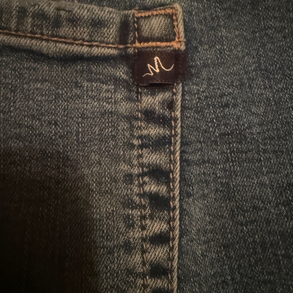 Maurices Dark Blue Denim Jeans with Brown Leatherette Tag